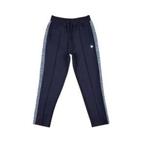 Pretty Green Mens Paisley Tracksuit Bottoms / Navy